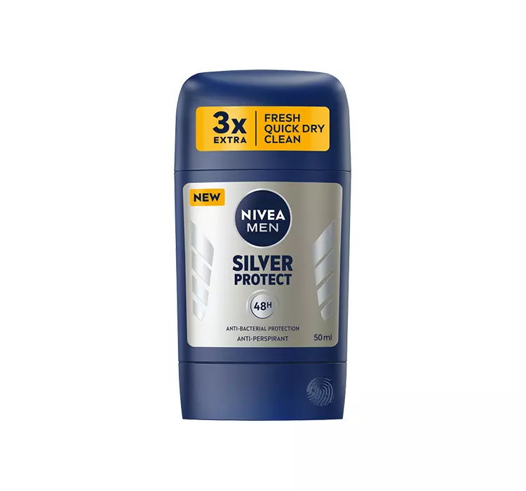 NIVEA MEN SILVER PROTECT ANTYPERSPIRANT W SZTYFCIE DLA MĘŻCZYZN 50ML