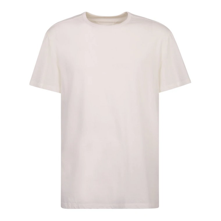 Biała koszulka z nadrukiem logo Maison Margiela