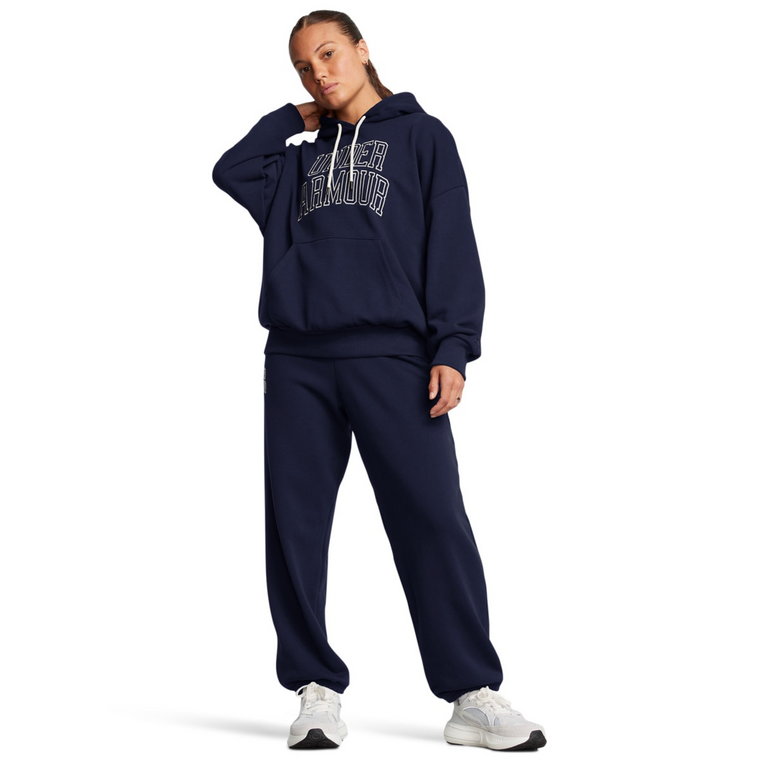 Damskie spodnie dresowe Under Armour UA Icon Hwt Terry Os Pant - granatowe