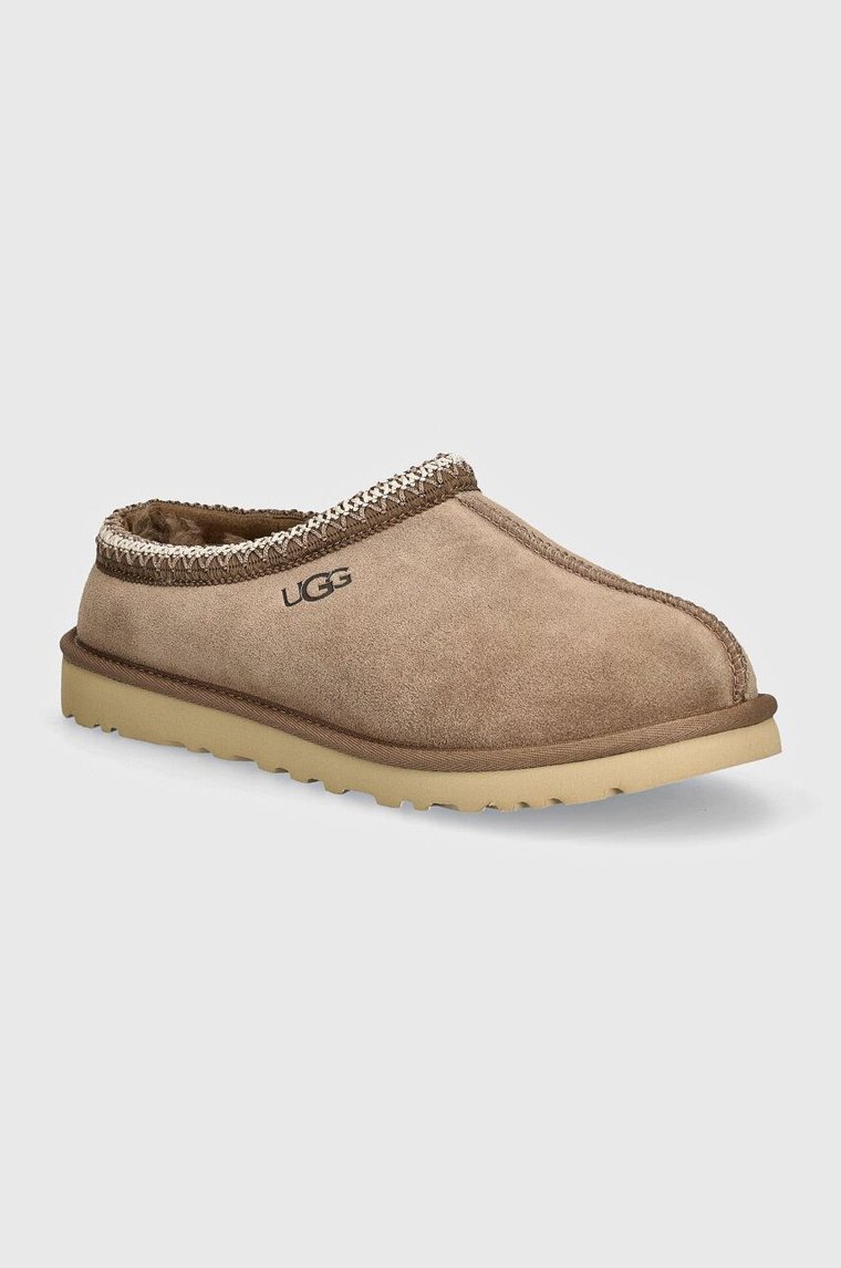 UGG kapcie zamszowe Tasman kolor beżowy 5950-CRBO