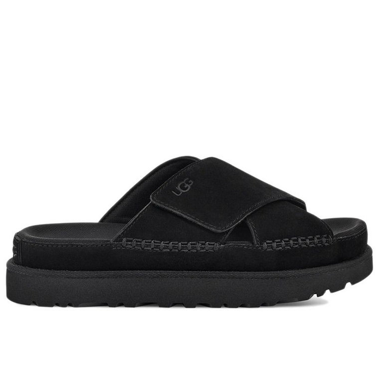 Klapki Ugg Goldenstar Cross Slide 1137910-BLK - czarne