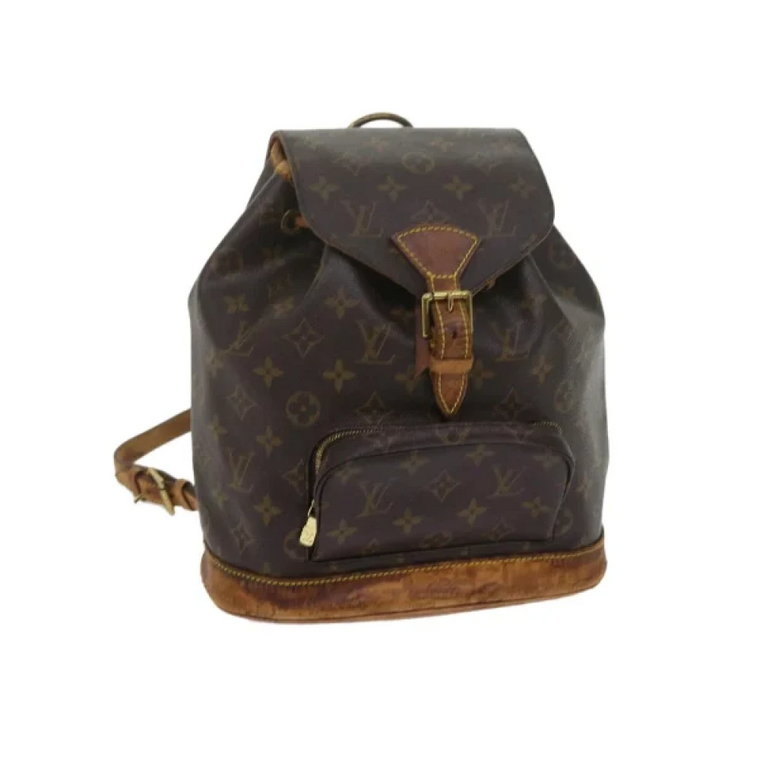 Pre-owned Coated canvas backpacks Louis Vuitton Vintage