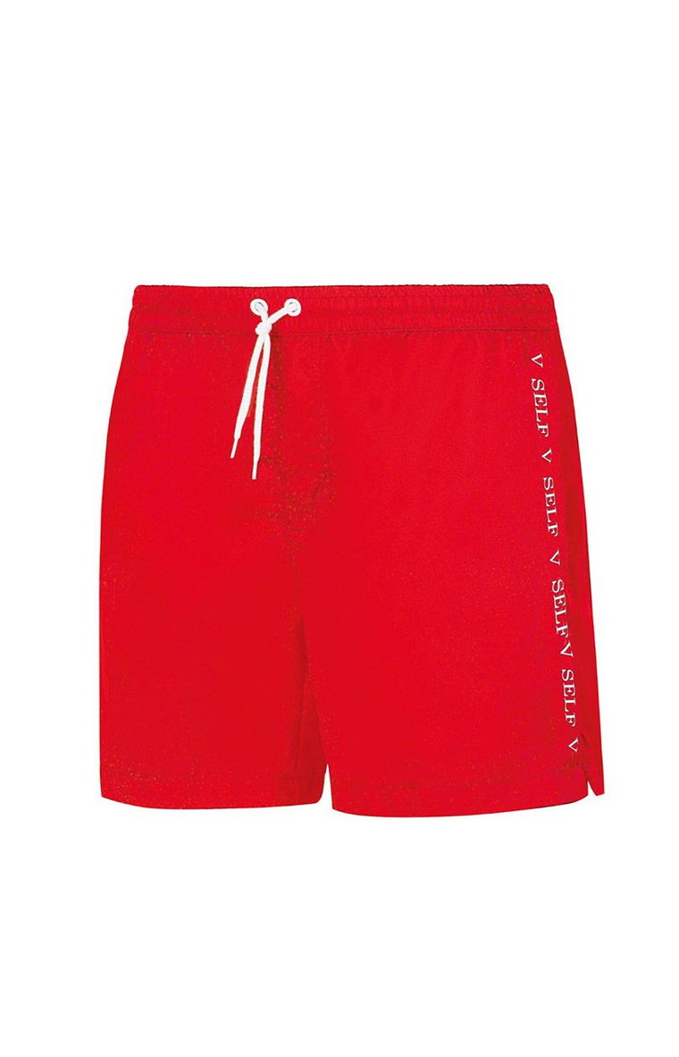 Szorty kąpielowe męskie czerwone Sport SM22 Holiday Shorts, Kolor czerwony, Rozmiar XXL, Self