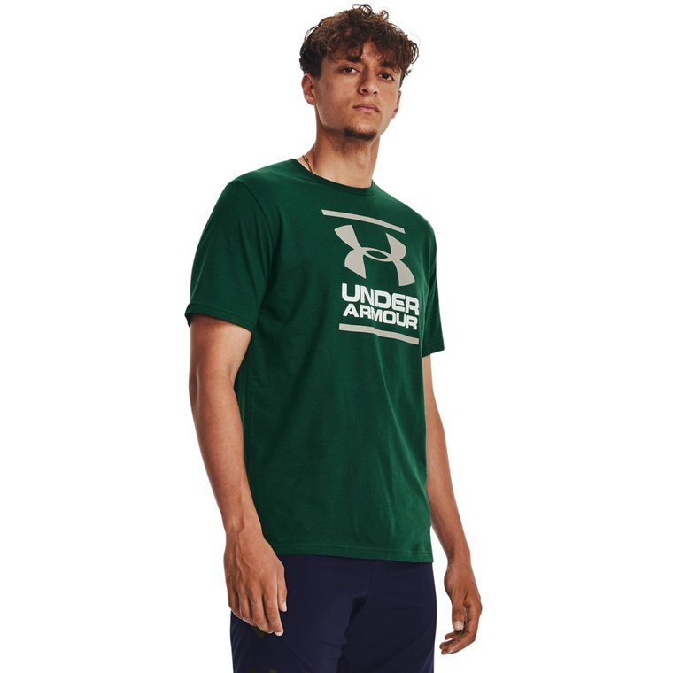 Męski t-shirt z nadrukiem Under Armour GL Foundation SS - zielony