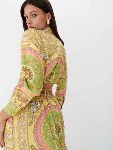 Mohito - Koszulowa sukienka midi - Wielobarwny