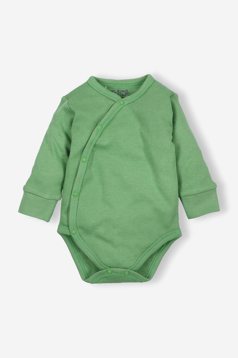 Body niemowlęce z bawełny organicznej - zielone