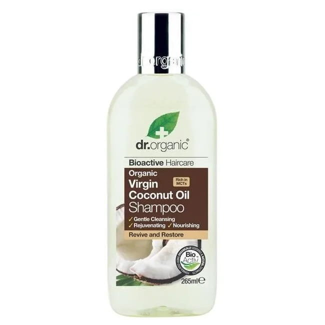 Dr.Organic Virgin Coconut Oil Shampoo odświeżająco-regenerujący szampon do włosów kręconych i grubych 265ml