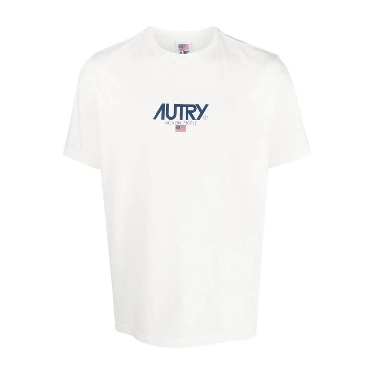 Białe Topy zadrukiem Logo Autry