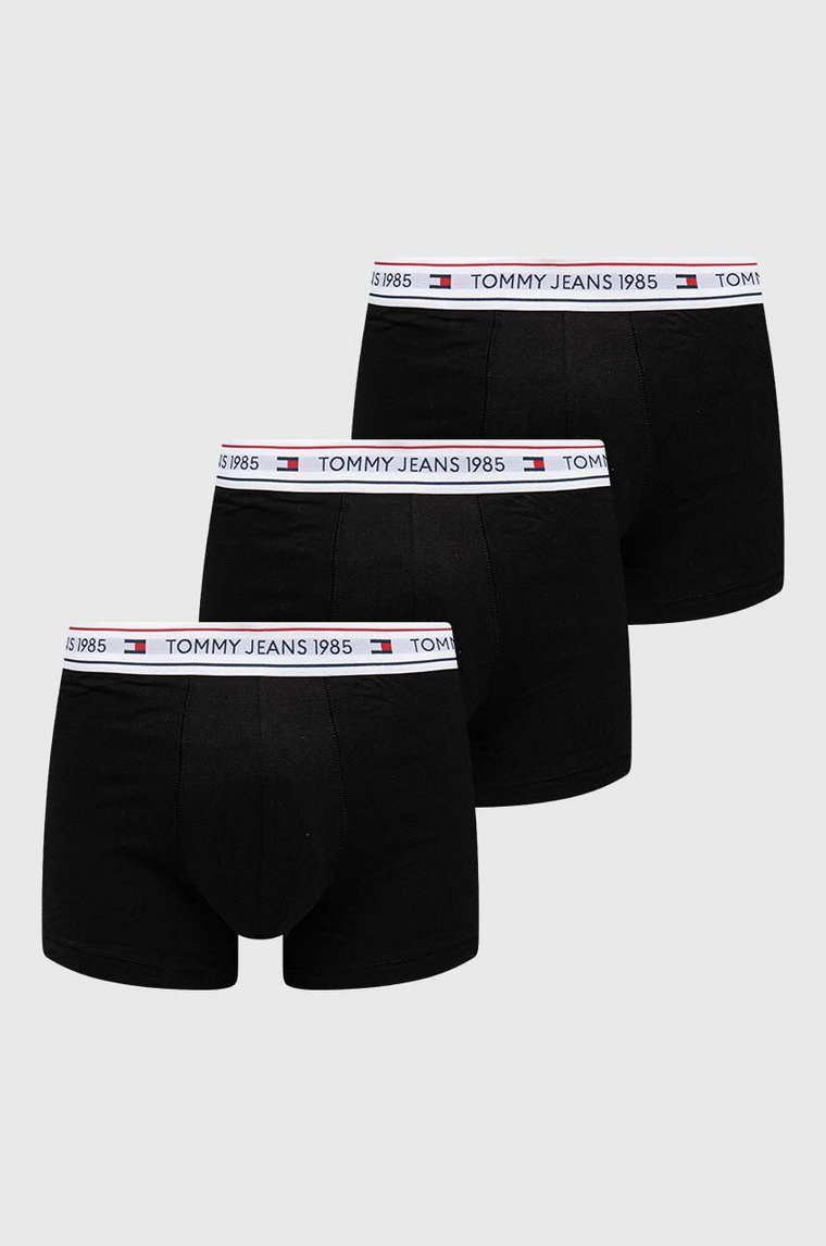 Tommy Jeans bokserki 3-pack męskie kolor czarny UM0UM03160