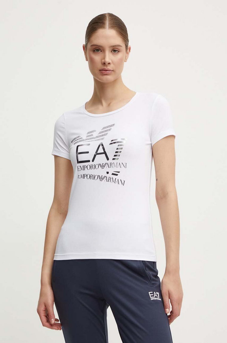 EA7 Emporio Armani t-shirt damski kolor biały TJQCZ.6DTT17