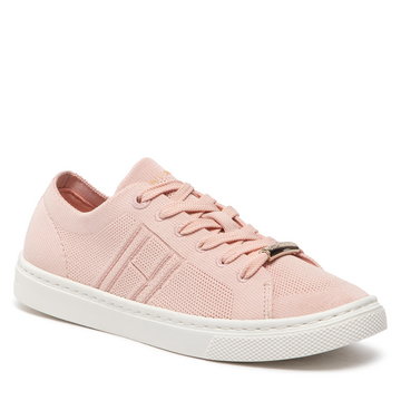 Sneakersy TOMMY HILFIGER - Knitted Light Cupsole FW0FW06332 Sepia Pink TMF