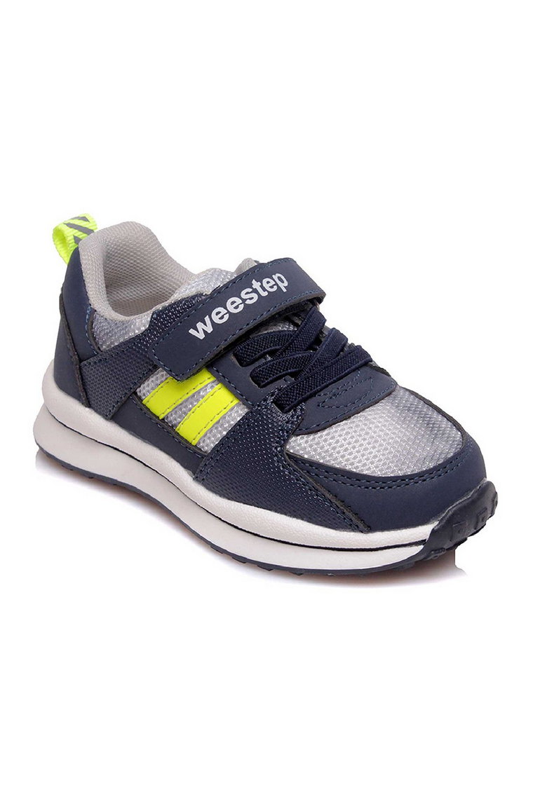 Granatowo-szare buty sportowe dla chłopca Weestep