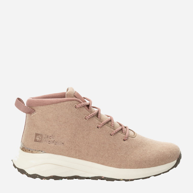 Trzewiki damskie skórzane niskie Jack Wolfskin Campfire Wool Mid W 4059951-3068 39 (5.5UK) 24.2 cm Różowe (4064993918304). Buty za kostkę damskie