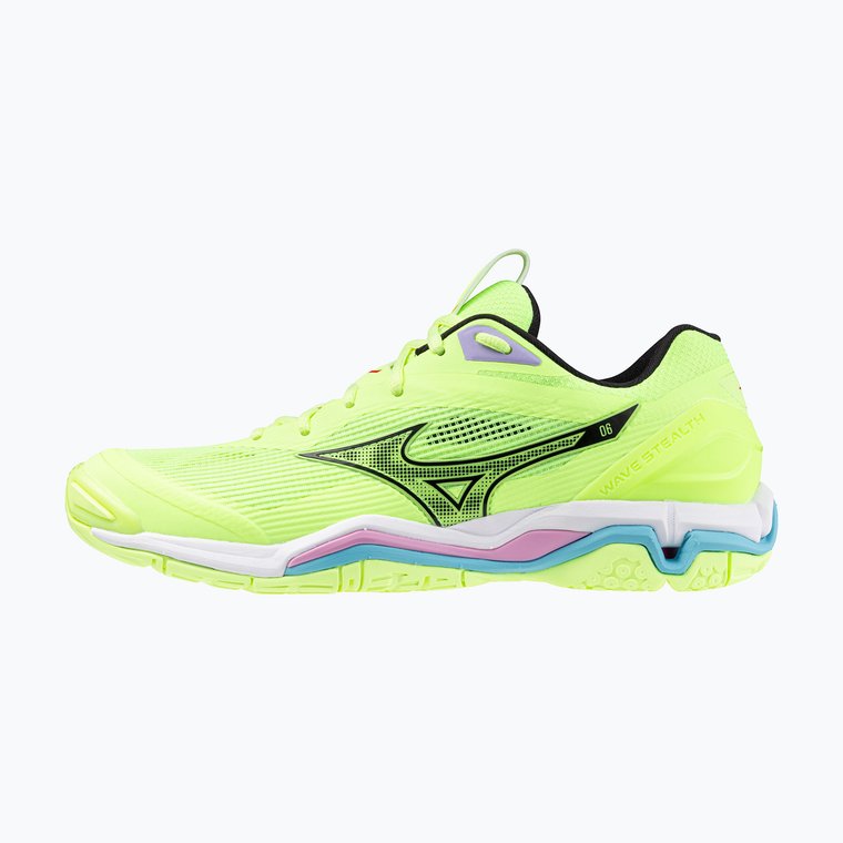 Buty do piłki ręcznej męskie Mizuno Wave Stealth 6 neo lime/black/splish splash