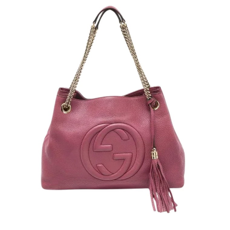 Pre-owned Leather totes Gucci Vintage