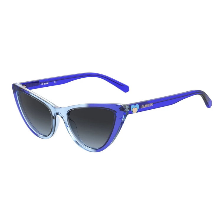 Niebieskie okulary przeciwsłoneczne Mol049/S ZX9 Love Moschino