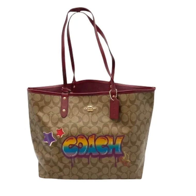 Pre-owned Canvas totes Coach Pre-owned