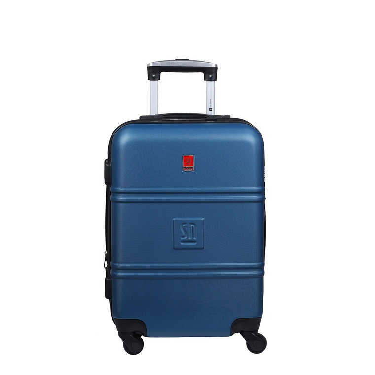 Niebieska walizka kabinowa 55cm poszerzana Art Class Collection