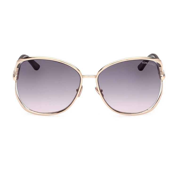 Okulary przeciwsłoneczne z Złotą Ramką Tom Ford