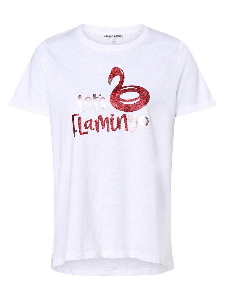 Marie Lund - T-shirt damski, biały