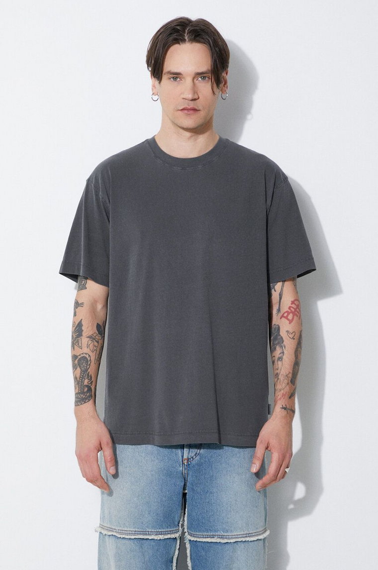 Carhartt WIP t-shirt bawełniany S/S Dune T-Shirt męski kolor szary gładki I032998.98GD