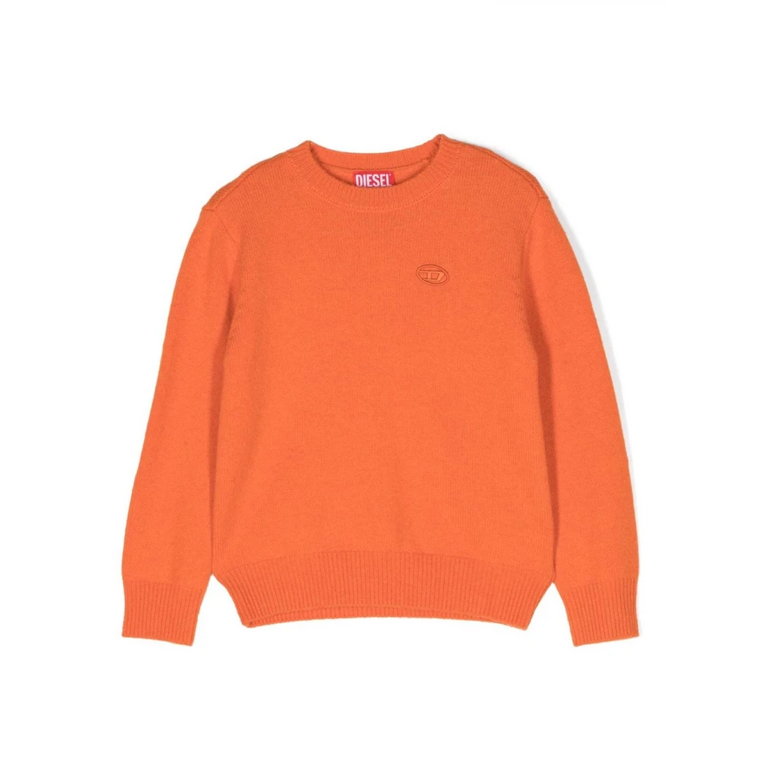 Pomarańczowe Swetry dla Mężczyzn Diesel
