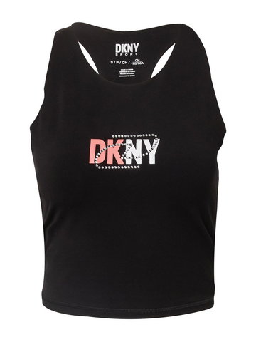 DKNY Performance Top sportowy  jasnoróżowy / czarny / biały