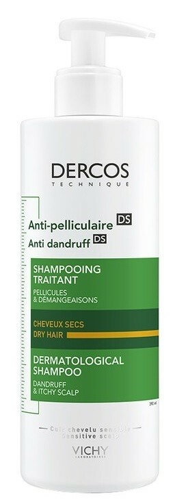 VICHY Dercos szampon  przeciwłupieżowy włosy suche 390 ml