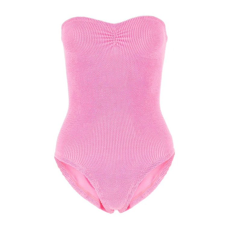Streczowy strój kąpielowy Brooke w fluo różowym Hunza G