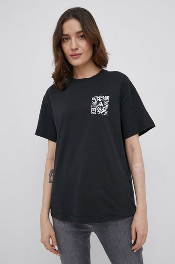 adidas Performance T-shirt bawełniany x Karlie Kloss HB1438 kolor czarny