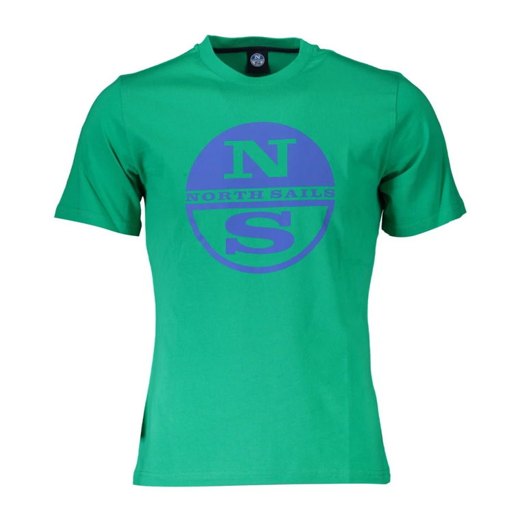 Zielony T-shirt z Nadrukiem North Sails