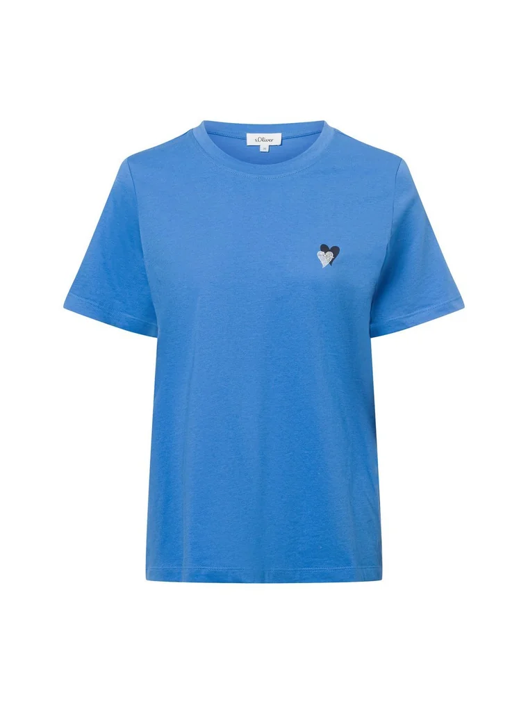 T-Shirt Donna S.Oliver – Vestibilità Rilassata Con Stampa – Girocollo E Maniche Corte – In Cotone Jersey