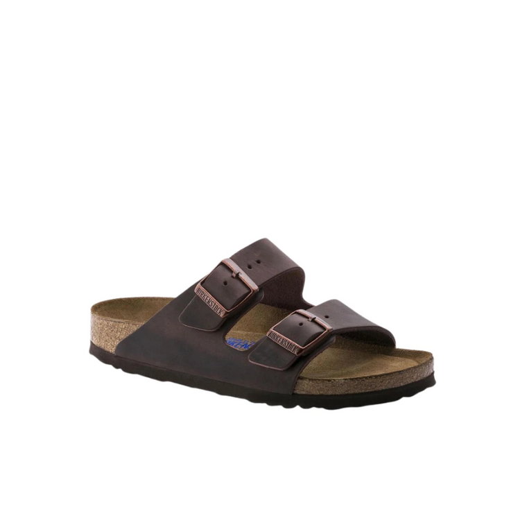 Klasyczne sandały Arizona z olejowanej skóry Birkenstock