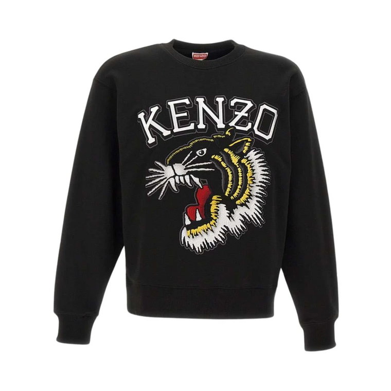 Elegancki Czarny Sweter dla Mężczyzn Kenzo