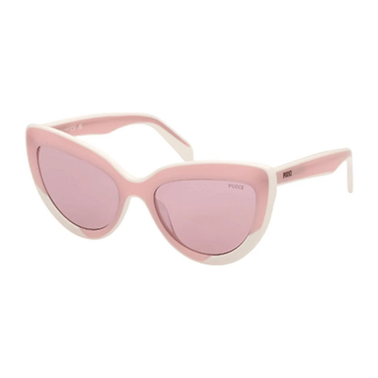 Eleganckie różowe okulary przeciwsłoneczne Cat-Eye Emilio Pucci