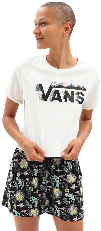 Vans BLOZZOM ROLL OUT Marshmallow t-shirt damski - L