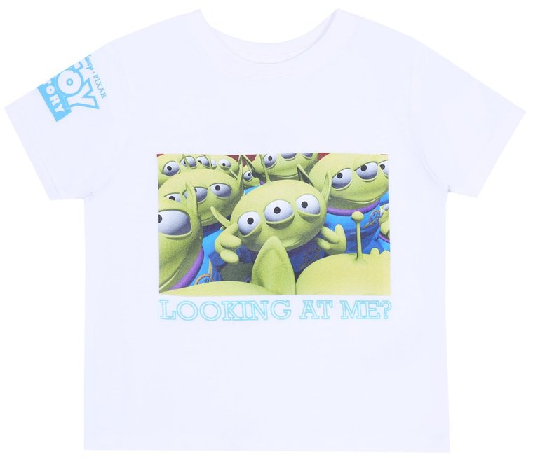 Biała koszulka, t-shirt z nadrukiem Zielonych Kosmitów Toy Story DISNEY 5-6 lat 116 cm