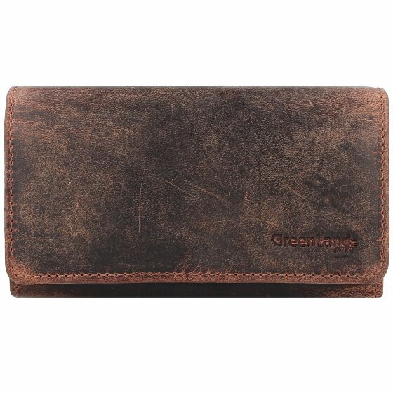 Greenland Nature Nature Waiter Wallet Wallet RFID Leather 17,5 cm brown