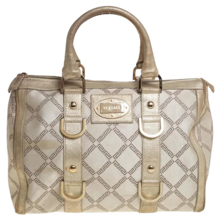 Pre-owned Canvas handbags Versace Pre-owned