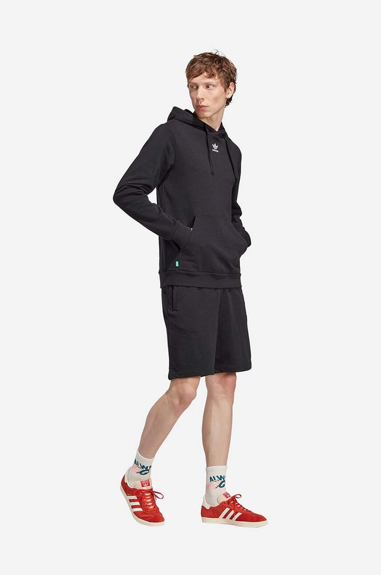 adidas Originals szorty adidas Originals Ess+ Shorts H HR8617 męskie kolor czarny HR8617-CZARNY