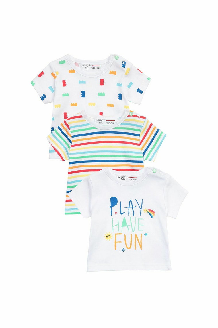3pak kolorowych t-shirtów dla niemowlaka