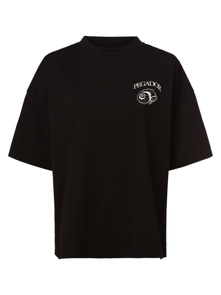 PEGADOR - T-shirt damski  Metra, czarny