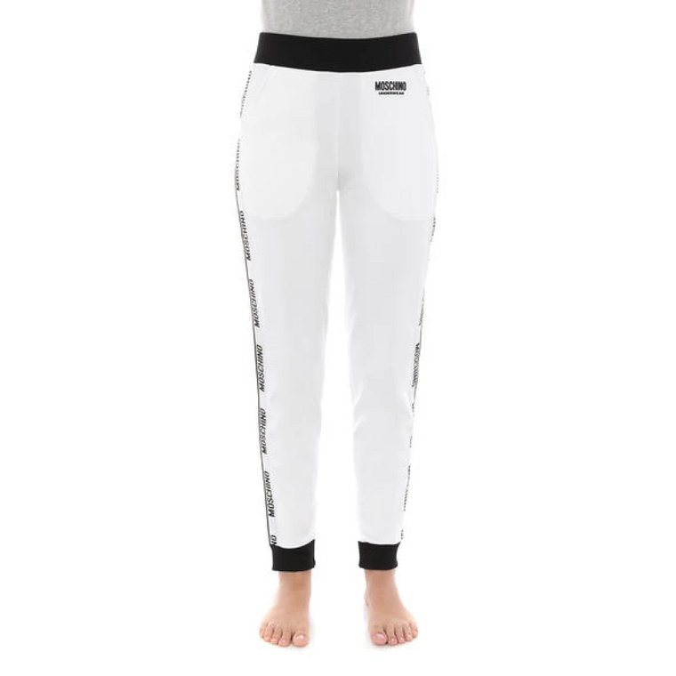 Białe Spodnie ze Stylem/Modelem Moschino