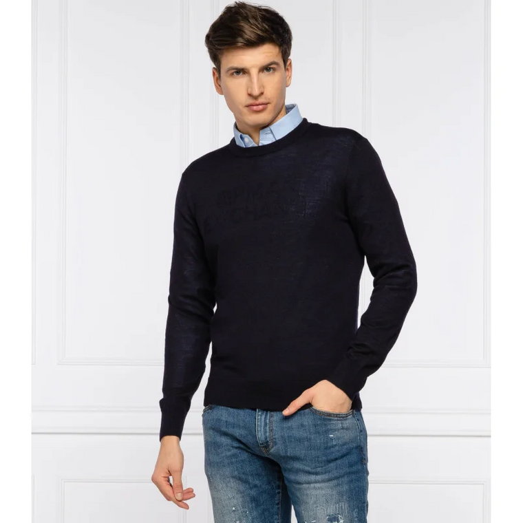 Armani Exchange Wełniany sweter | Regular Fit