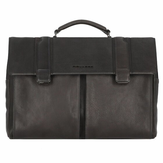 Piquadro Kobe Briefcase Leather 42 cm Laptop Compartment dunkelblau