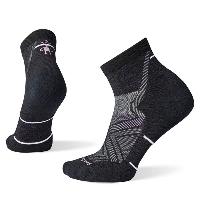 Damskie skarpety do biegania Smartwool Run Targeted Cushion Ankle Socks black - 38-41