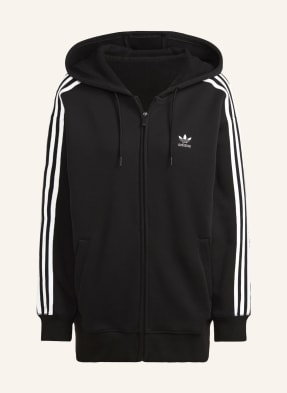 Adidas Originals Bluza Rozpinana Oversize Adicolor Classics schwarz