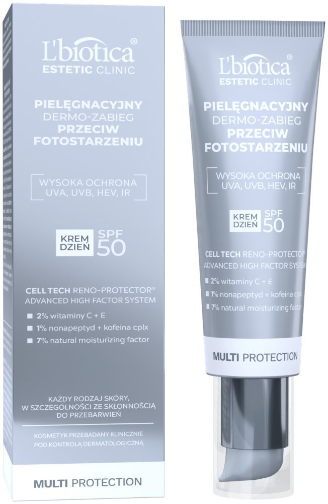 L'biotica, Estetic Clinic Multi Protection, Pielęgnacyjny Dermo Zabieg Krem Dzień Spf50, 35 Ml