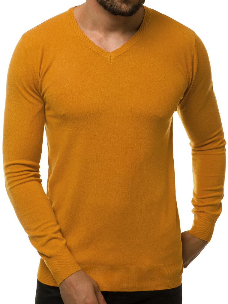 Sweter męski jasny-camel OZONEE TMK/YY03/9