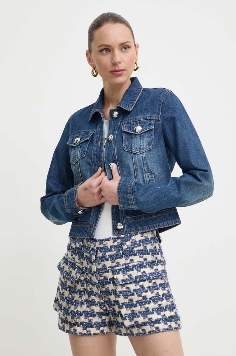 Morgan kurtka jeansowa VPIM damska kolor niebieski przejściowa VPIM